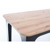 Bond Artisan Oak Dining Table, juodos kojos, 139cm