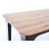 Bond Artisan Oak Dining Table, juodos kojos, 139cm