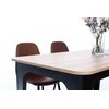 Bond Artisan Oak Dining Table, juodos kojos, 139cm