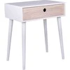 House Parma baltos spalvos naktinis staliukas