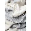Pledas su kutais, pilka WF, 150x200, 100% linas