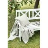 Pledas su kutais, pilkas, 165x210, 100% linas