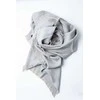 Pledas su kutais, pilkas, 165x210, 100% linas