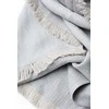 Pledas su kutais, pilkas, 165x210, 100% linas