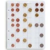LEUCHTTURM OPTIMA albumo įmautės 5 lapai x 54 monetoms iki 20 mm Ø