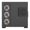 DarkFlash C280 computer case (juodas) + 7 fans
