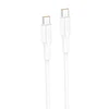 Foneng XS01 60W USB-C į USB-C laidas, 1m (baltas)