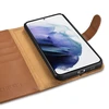 Dėklas iCarer Haitang Odinė piniginė Odinė Samsung Galaxy S22 + (S22 Plus) Piniginės Korpusas Rudas (AKSM05BN)