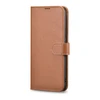 Dėklas iCarer Haitang Odinė piniginė Odinė Samsung Galaxy S22 + (S22 Plus) Piniginės Korpusas Rudas (AKSM05BN)