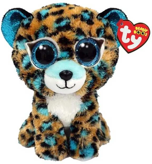 TY Beanie Boos Pliušinis žaislas - mėlynas leopardas, 15 cm aprašymas - Prekės nuotrauka