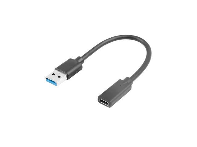 LANBERG AD-UC-UA-03 adapteris USB TYPE-C F - USB Type-A M 15cm Juodas