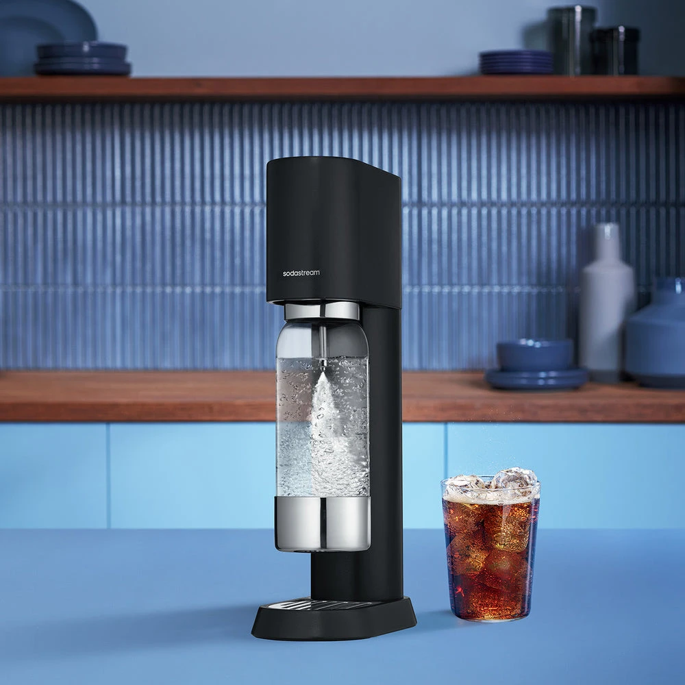 Gazuotų gėrimų gaminimo aparatas SodaStream Enso, juodos spalvos aprašymas - Prekės nuotrauka
