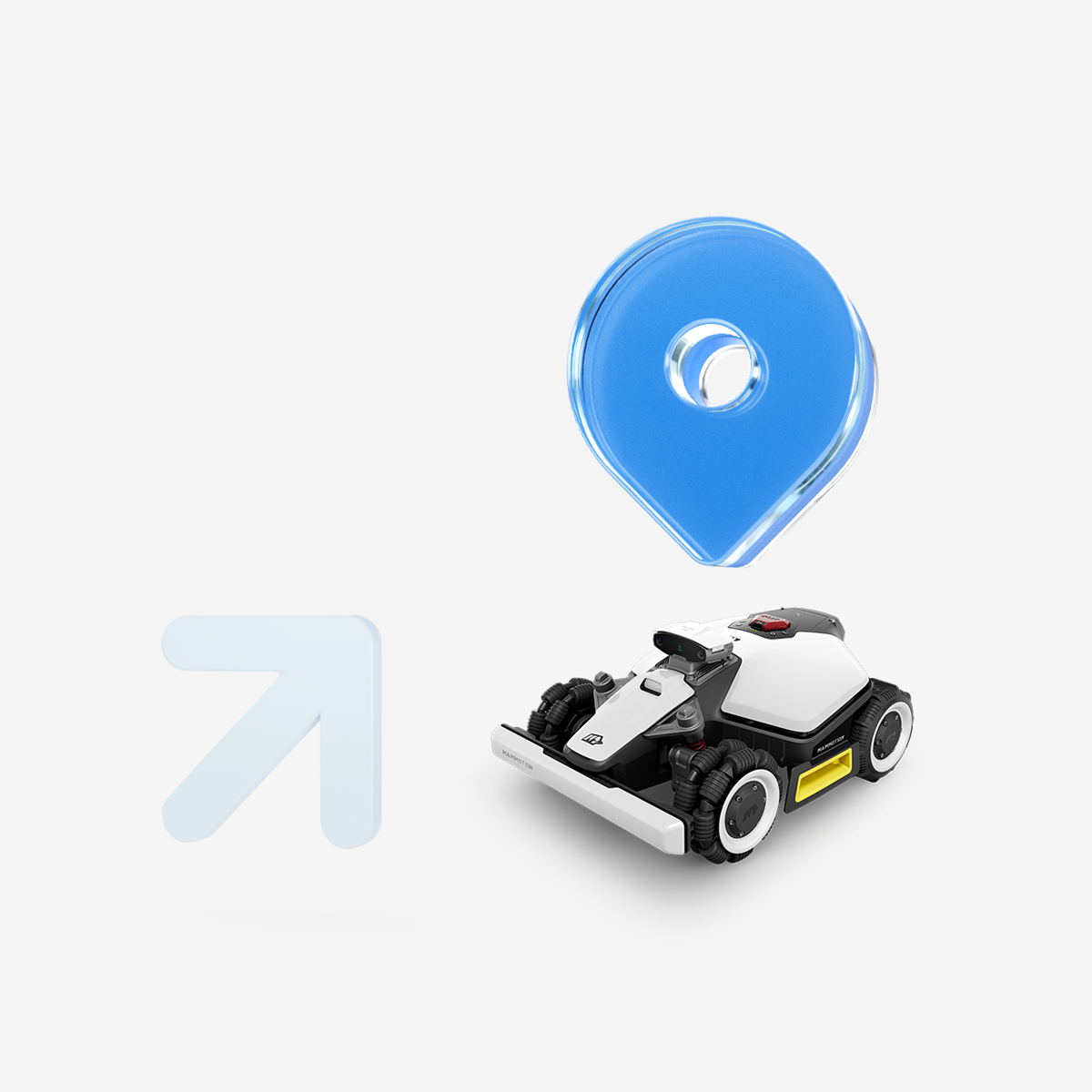 Vejos robotas Mammotion Luba Mini 1500 AWD vision & RTK, 1500㎡ aprašymas - Prekės nuotrauka