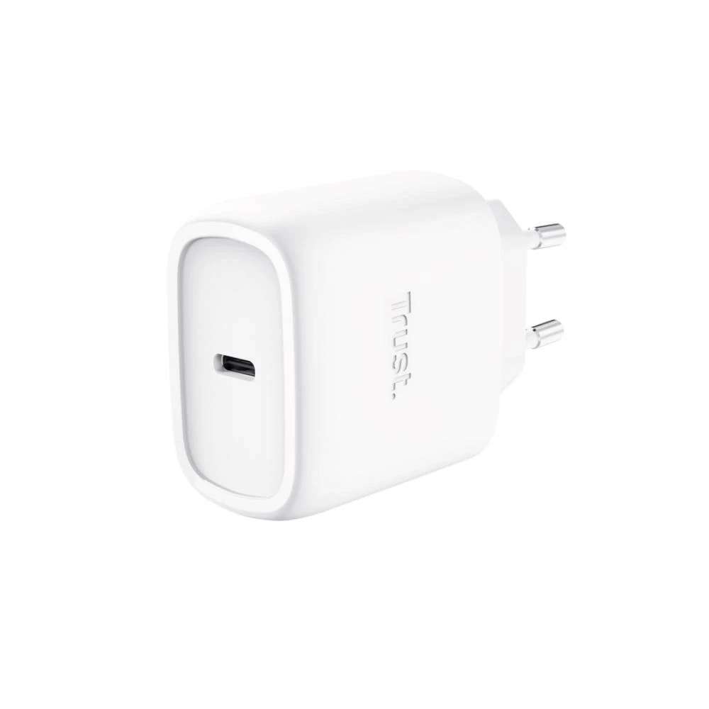 TRUST GaN įkroviklis MAXO 45W, USB-C, skirtas Apple, baltas aprašymas - Prekės nuotrauka TRUST GaN įkroviklis MAXO 45W, USB-C, skirtas Apple, baltas aprašymas - Prekės nuotrauka