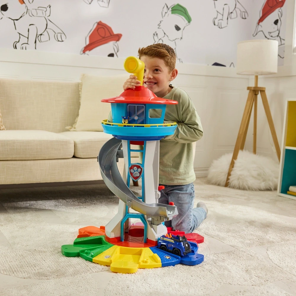 Spin Master Paw Patrol - „My Size Lookout Tower“ apžvalgos bokštas su figūrėle ir automobiliu, 75 cm aprašymas - Prekės nuotrauka