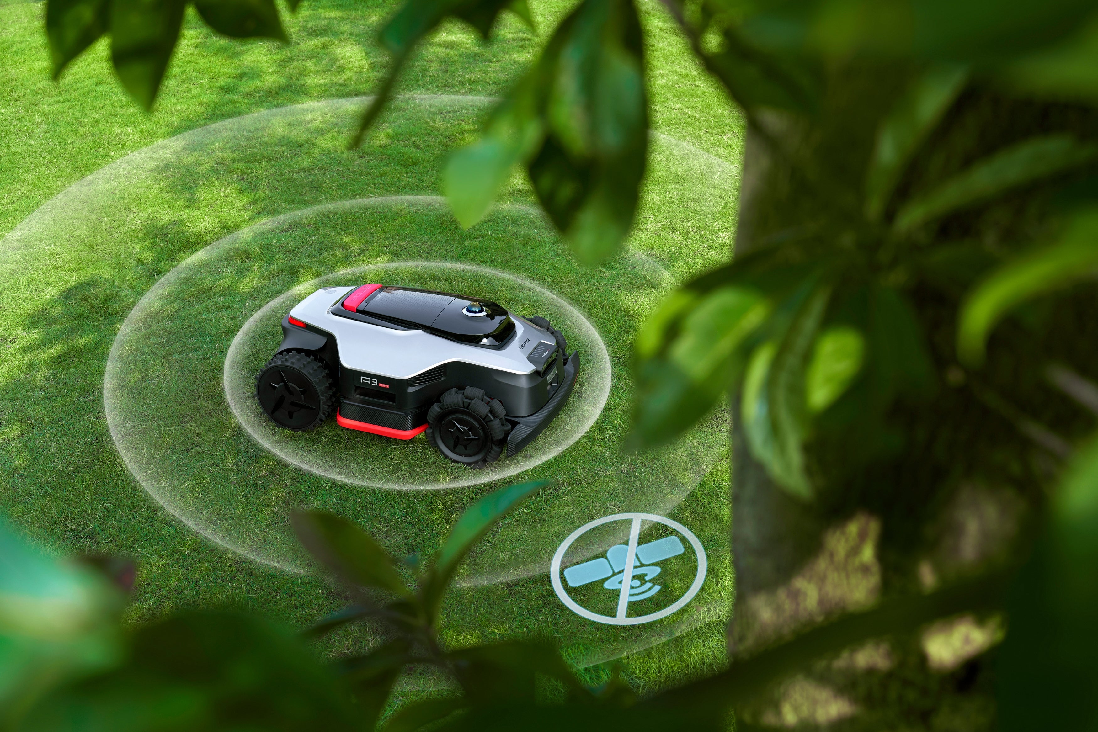 Belaidis vejos robotas Dreame A3 AWD Pro serija 2500, baltos spalvos aprašymas - Prekės nuotrauka