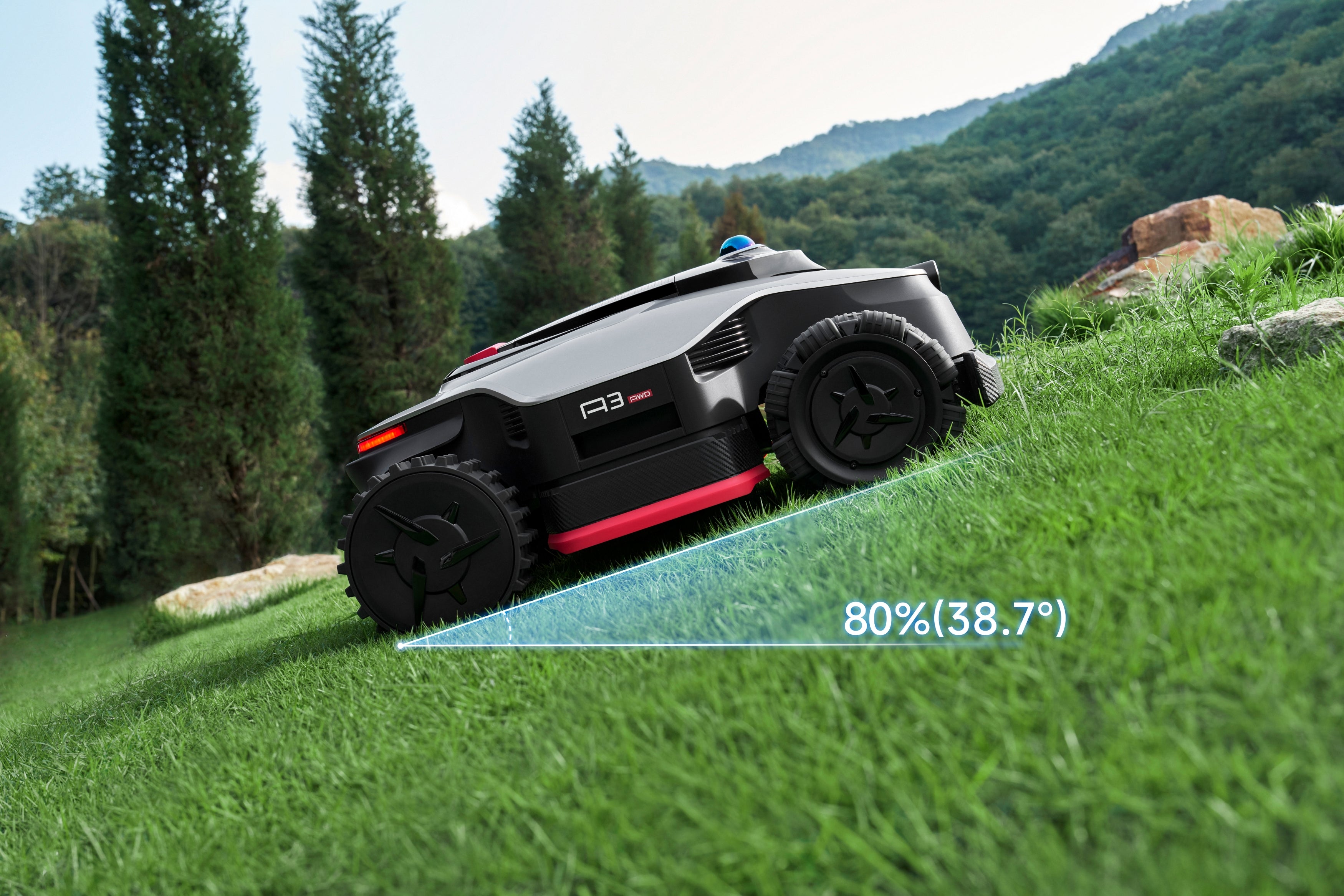 Belaidis vejos robotas Dreame A3 AWD Pro serija 2500, baltos spalvos aprašymas - Prekės nuotrauka