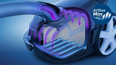 Dulkių siurblys Philips 3000 serija XD3110/09, Mėlynos/Juodos spalvos aprašymas - Prekės nuotrauka