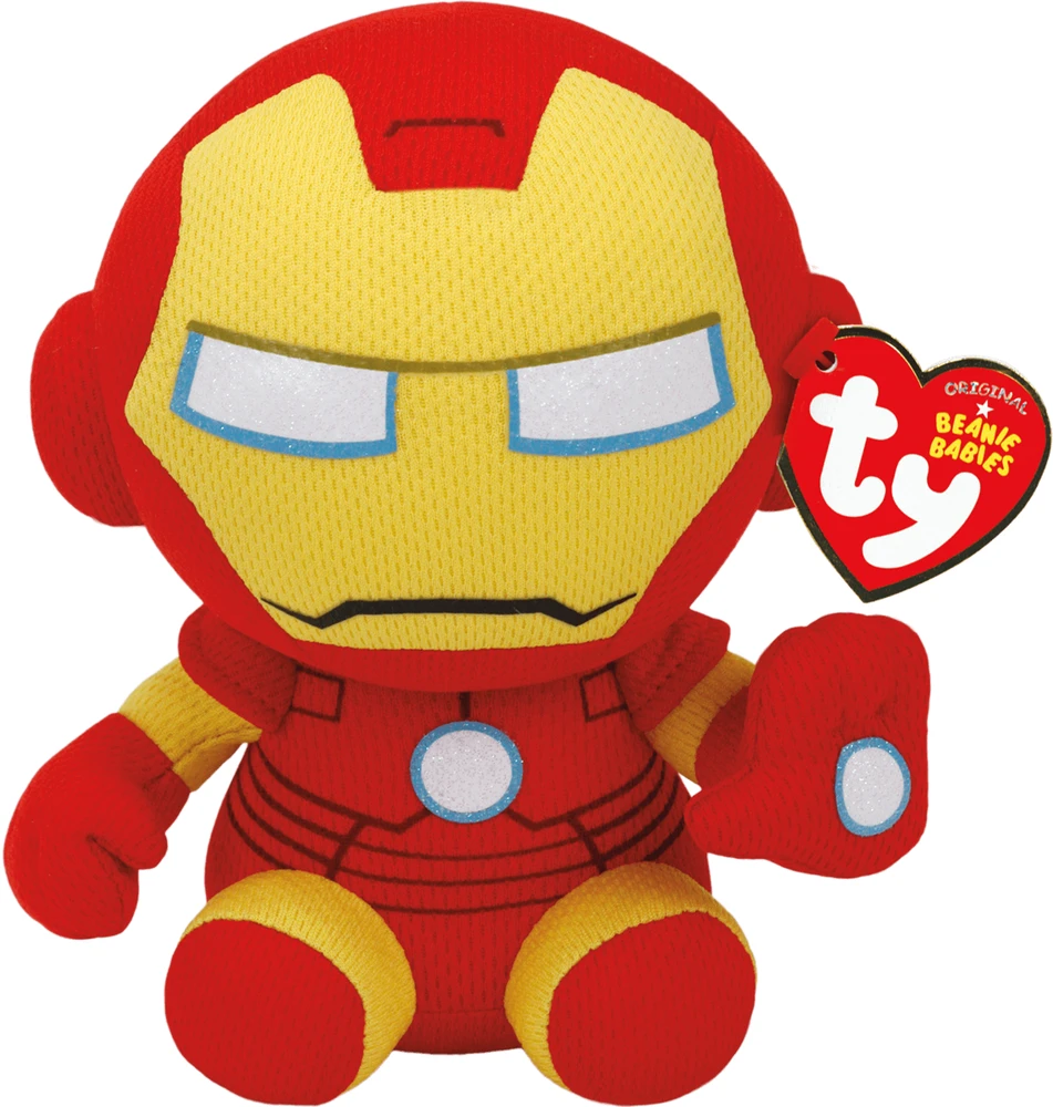TY Pliušinis žaislas - Marvel Iron Man, 15 cm aprašymas - Prekės nuotrauka