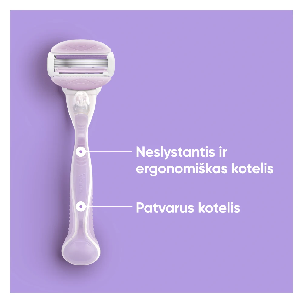 Keičiamos skustuvo galvutės moterims Gillette Venus ComfortGlide Breeze, 10 vnt. aprašymas - Prekės nuotrauka