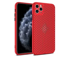 Fusion Accessories "Breathe Silikoninis dėklas Huawei P30 Lite" Raudona