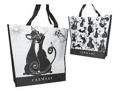 Camani Pirkinių krepšys iš tekstilės 46x11x38cm, Crazy Cats