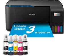 Daugiafunkcis spausdintuvas Epson EcoTank L3271 | Inkjet | Spalvotas | A4 | Wi-Fi | Juodas