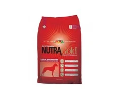 NutraGold Nutra Gold Holistic su ėriena ir ryžiais šunų maistas su aviena ir ryžiais alergiškiems šunims, 15kg