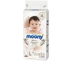 Sauskelnės  MOONY Natural L 9-14 kg 38 vnt.
