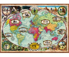 Ravensburger Dėlionė 1000 vnt. - Pasaulio žemėlapis
