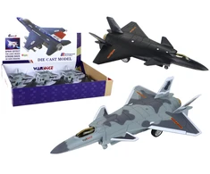 Lean Toys LeanToys trinties varomas lėktuvo modelis juoda pilka