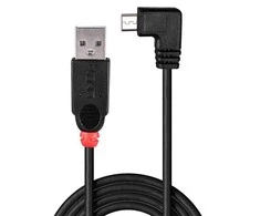 USB Kabelis - LINDY USB 2.0 Type A į Mini-B Laidas, 1 m, Juodas