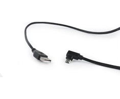 GEMBIRD CCB-USB2-AMmDM90-6 Gembird dvipusis kampinis Micro-USB kabelis, 1,8 m, lizdinė pakuotė