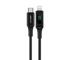 USB laidas Acefast C6-01 MFi PD30W USB-C to Lightning 1.2m juodas