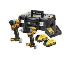 Dewalt COMBO KOMPLEKTAS 18V SMOGTUVĄ DCD805 + POSŪKIO KAMPĄ DCF850 2x5,0Ah POWERSTACK DCK2050H2T