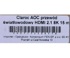 Claroc HDMI 2.1 AOC 8K 120Hz 15,0m