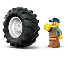 „LEGO® City“ traktorius, ūkio žaislas, konstravimo rinkinys ir minifigūrėlė, 60498