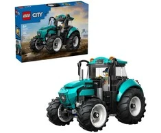 „LEGO® City“ traktorius, ūkio žaislas, konstravimo rinkinys ir minifigūrėlė, 60498
