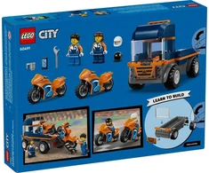 „LEGO® City“ motociklų transporteris, žaislas ir 2 minifigūrėlės, 60491