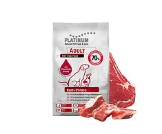 Platinum Adult sausas Maistas šunims su jautiena ir bulvėmis, 1.5kg