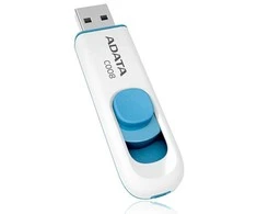 Ištraukiamas atmintukas Adata C008 32GB Baltas/mėlynas
