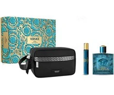 Kvepalų rinkinys vyrams Versace Eros (EDT, 100 ml + EDT, 10 ml + kosmetinė)