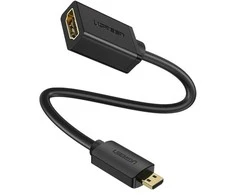 Adapteris UGREEN 20134 Micro HDMI į HDMI, 20cm (juodas)