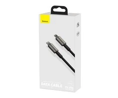 Baseus USB Type C - Lightning cable Power Delivery fast charge 20W 1m juodas (CATLWJ-01) (Juodas)