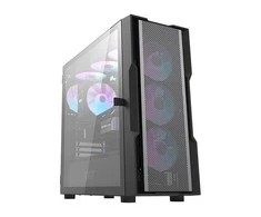Darkflash DK431 Mesh kompiuterio korpusas + 4 ARGB ventiliatoriai - juodas