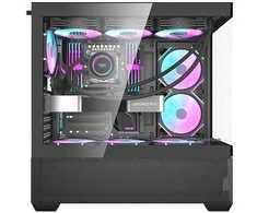 Darkflash DS900 AIR kompiuterio dėklas (juodas)