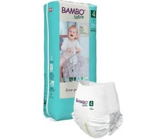 Sauskelnės-kelnaitės Abena Bambo Nature, 4 dydžio, 7–12 kg, 40 vnt.