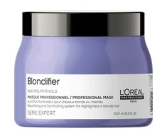 L'Oreal Professionnel Serie Expert Blondifier Acai Polyphenols plaukų kaukė, atkurianti ir skaistinanti odą, 500 ml
