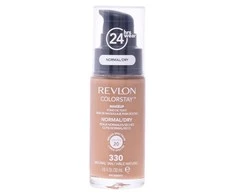 Revlon „Colorstay Natural Medium Coverage“ skystas makiažo pagrindas, 320 True, rausvas gelinis makiažas su SPF 20, 30 ml