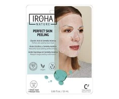 Veido kaukė Iroha Tissue Face Mask With Glycolic Acid &amp; Centella, su glikolio rūgštimi ir Azijine centele, 23 ml